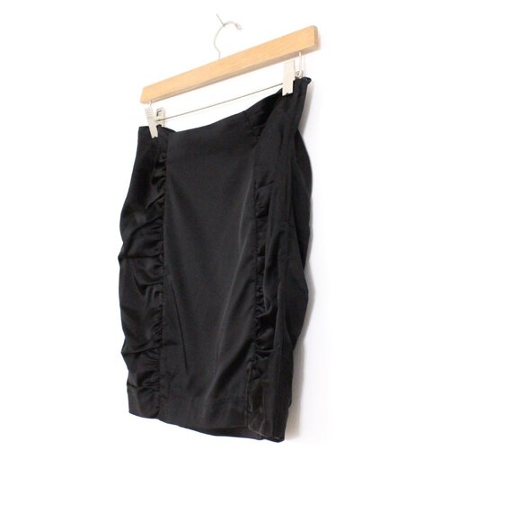 *H&M Y2K Rouched Black Mini Skirt - Picture 7 of 7